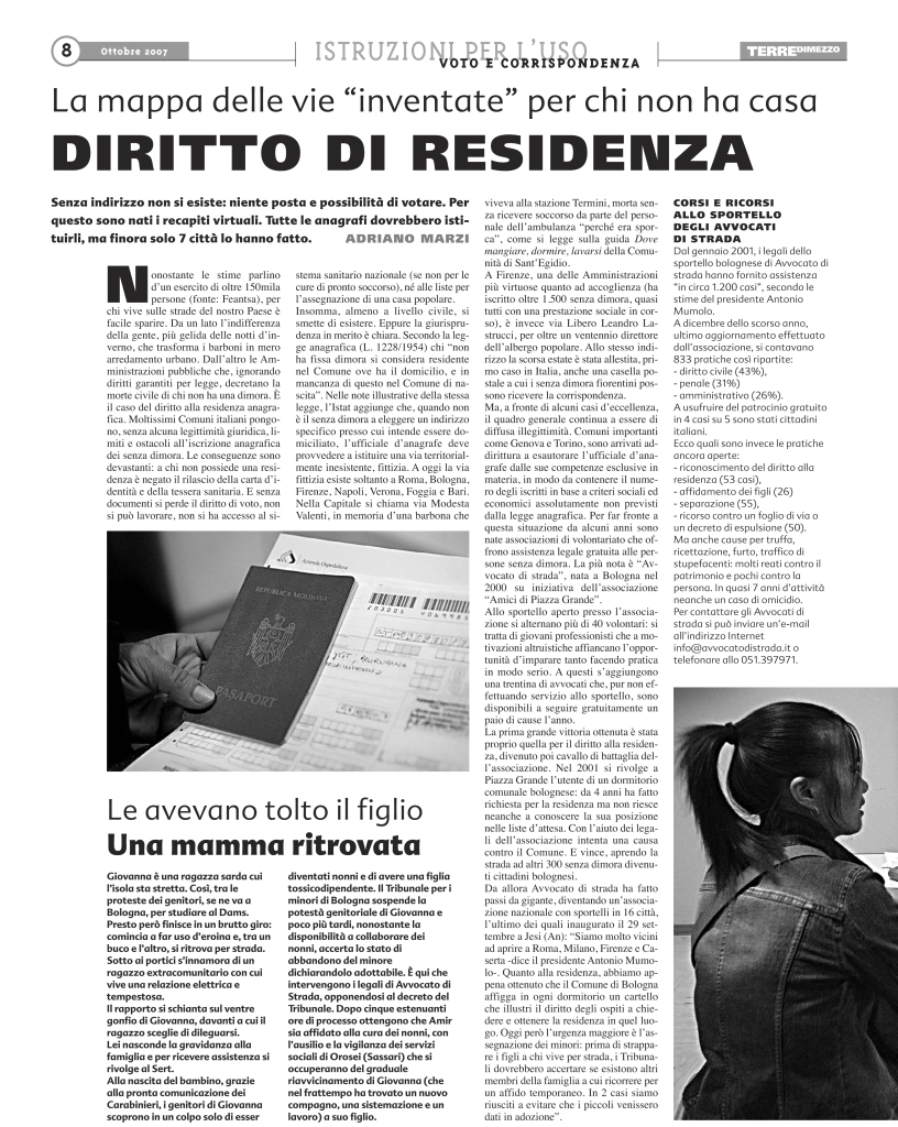 Diritto di residenza - Tdm 10-7