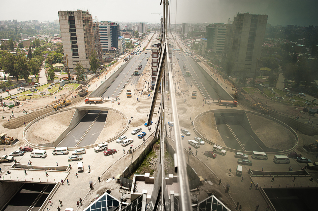 New Bole road from Dembel city centre