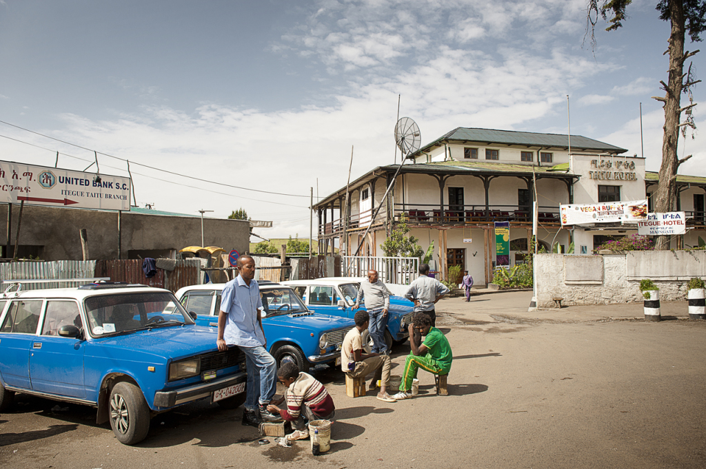 Itegue Taitu hotel, the oldest hotel in Ethiopia. Here come together musicians, painters, travelers, poets and the city's cultural vanguard