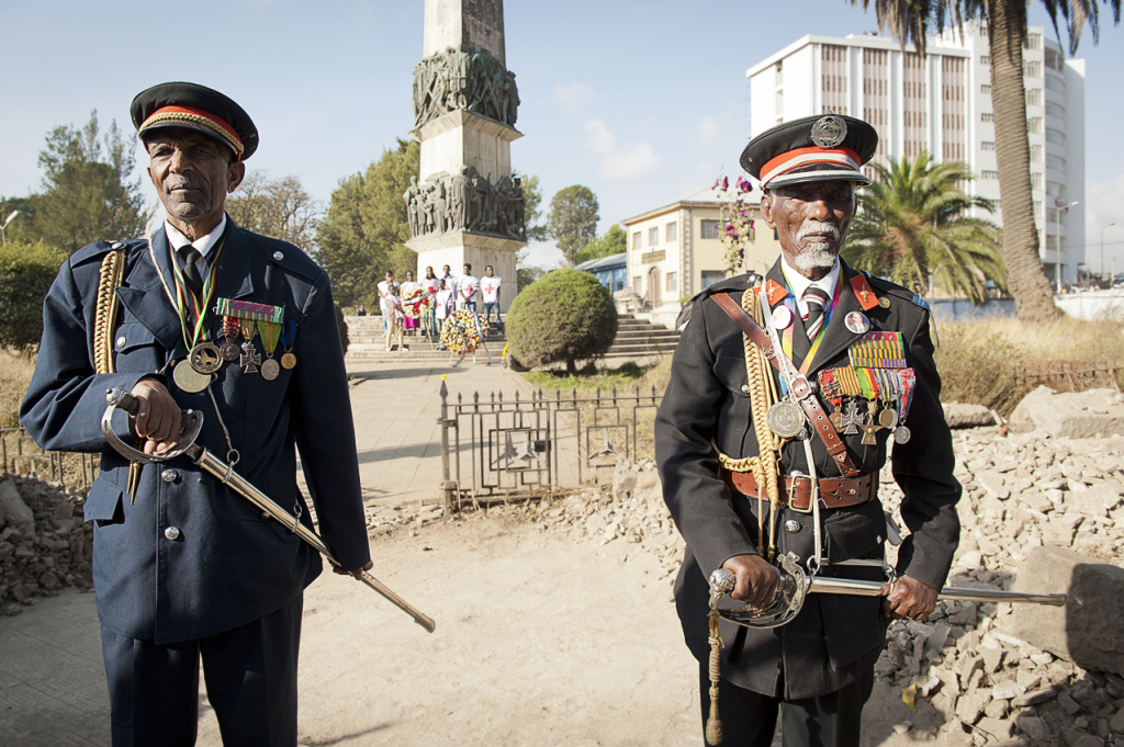 parata Arbegnoch 2014 (davanti all'obelisco che ricorda la strage ordinata da Graziani)