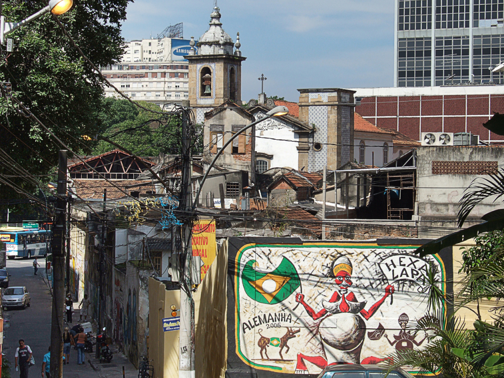 un murales di Selaron a Lapa